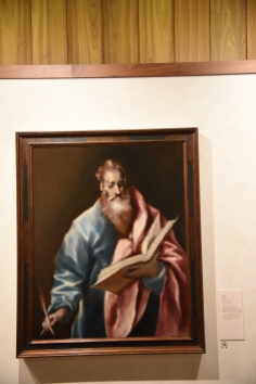 We began our visit to Toledo at the El Greco Museum. Born in Crete, he made his way in 1577 to live in Toledo. The museum there now begins its exhibition with his series on the Apostles.