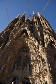 Sagrada Familia; unfinished cathedral designed by Gaudi.