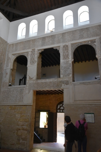 The synagogue is small; from the early 14th century.